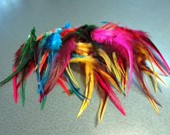Mixed Feathers badger saddle