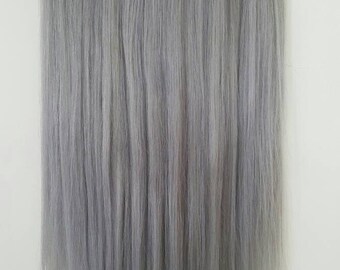 Grey hair extensions | Etsy