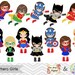 27 Superhero Girls Digital Clipart, Superhero Clip Art, Girl Superhero Clip Art, Little Girl Super Hero Clipart, Super Hero Clip Art, 00186