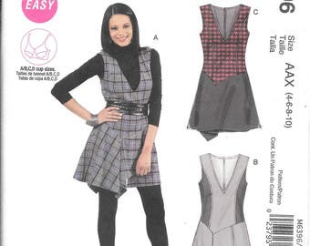 McCall's 6396 Easy Misses Fitted Bust, Lined Bodice Jumper Pattern (4-10)