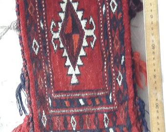Tribal wall hanging, genuine Turkoman nomad bag