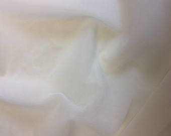 Tulle fabric soft ecru, perfect for brides