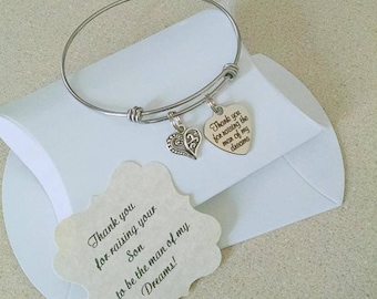 Mother Of The Groom Gift From Bride, Mother In Law, Thank You For Raising The Man Of My Dreams, Mother of Groom, SALE