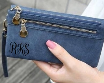 Personalized Women's Wallet Clutch Personalized monogrammed Clutch Wallet Bridesmaids Gift Mother Wallet Girlfriend Clutch Personalized Gift