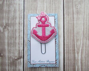 Anchor Planner Clip, Bookmark, Paper Clip, Planner Clip, Planner Accessory
