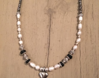 Restored vintage freshwater pearl necklace