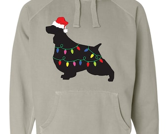 springer spaniel christmas t shirt