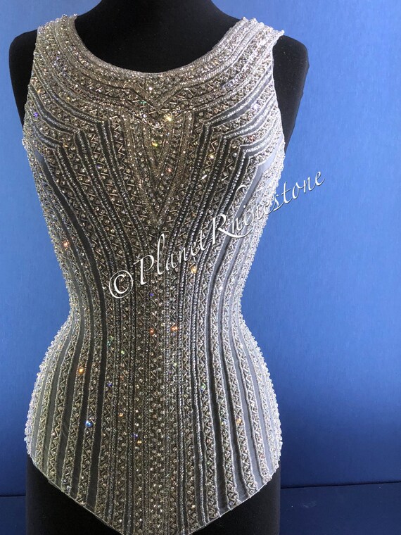 Natalie Crystal Beaded Bodice