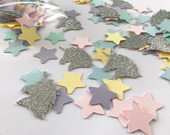Unicorn & Stars Confetti - 100 pieces