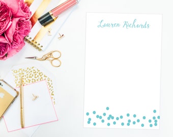 Personalized Confetti Notepad