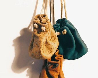 Leather Crystal Pouch Necklace -> The Goods Keeper -> Amulet Pouch Necklace, Medecine Pouch