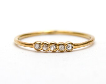 Teeny Tiny Diamond Stacking Ring