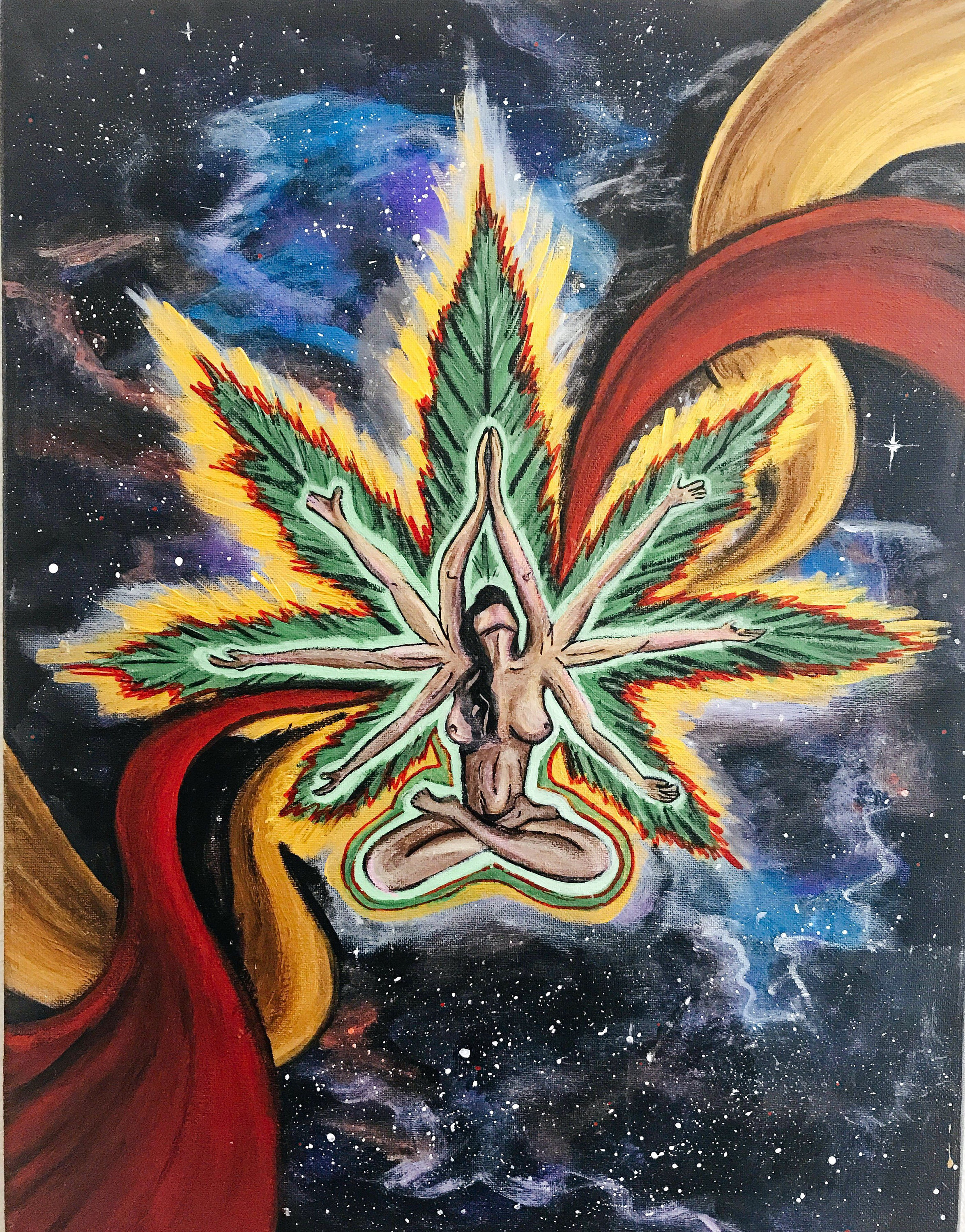 Medical Marijuana Art Cannabis Art Weed Leaf Painting   Il Fullxfull.1336751662 Eifu 