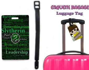 harry potter slytherin- #1-036 - luggage tag name