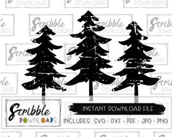 Download Pine tree silhouette | Etsy