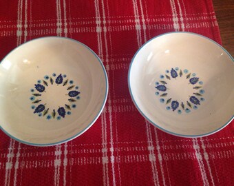 Set of Two Marcrest Swiss Alpine/Swiss Chalet Berry Bowls!