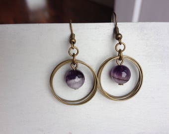 Handmade earrings «iridescent waltzes.