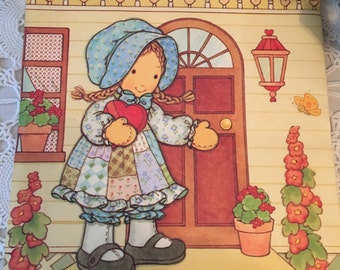 Vintage Holly Hobbie Valentine's Card