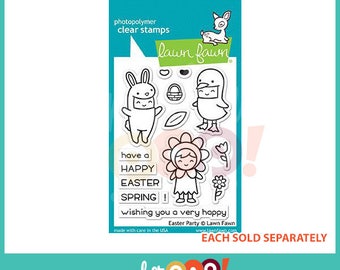 Lawn Fawn Clear Stamp Set - Easter Party