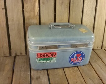 Blue Train Case, Samsonite Suitcase