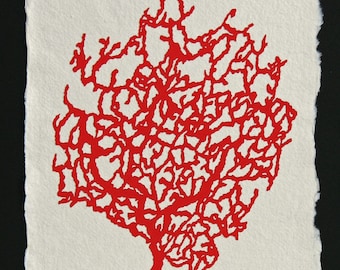 Fan Coral - Hand-Cut Papercut