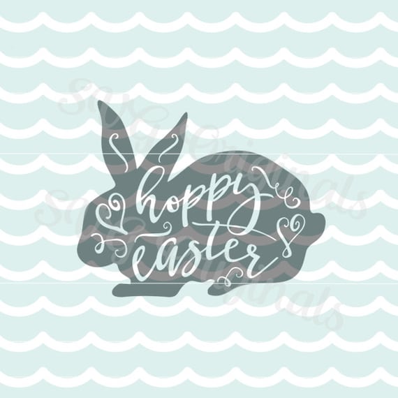 Download Happy Hoppy Easter SVG Vector File. Cute for many uses Cricut