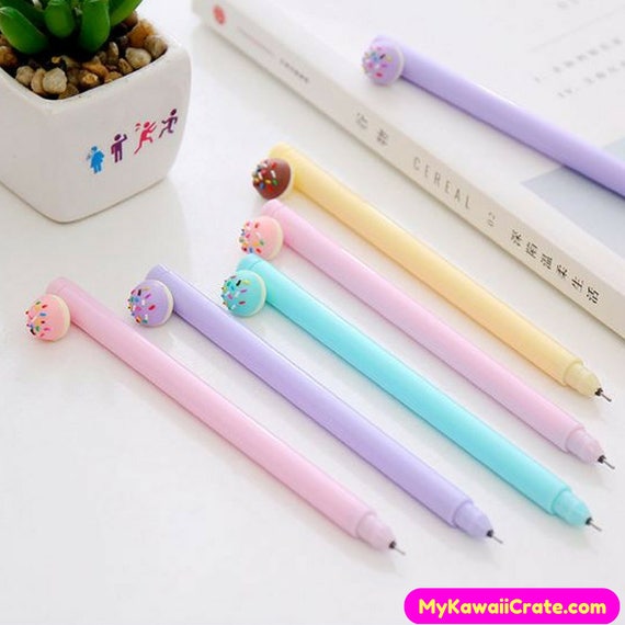 4Pc Delicious Chocolate Sprinkles Dessert Gel Pen Set Cute