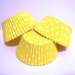 Yellow Polka Dot Cupcake Liners- Choose Set of 50 or 100