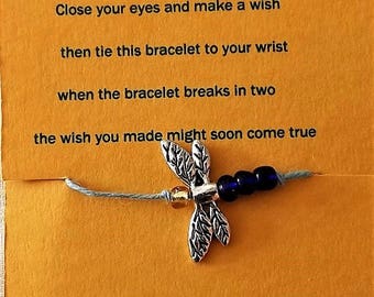 dragonfly wish bracelet