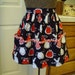 50’s Half Apron/ Half Apron with 6 Pockets/Black, Red & White Whimsical Apron Print Apron/Vendor Utility Craft Apron/ 50's Retro Apron