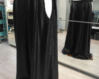 Tribal fusion black sequin harem pants