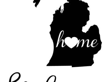 Free Free 132 Home Michigan Svg SVG PNG EPS DXF File