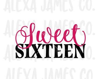 Free Free 257 Sweet 16 Cake Topper Svg Free SVG PNG EPS DXF File