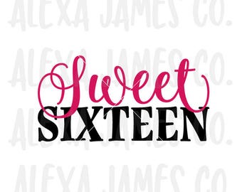 Free Free 55 Sweet 16 Cake Topper Svg Free SVG PNG EPS DXF File