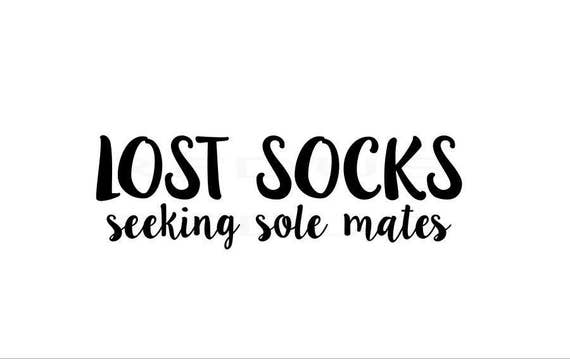 Lost Socks seeking sole mates svg SVG Vector File Cricut