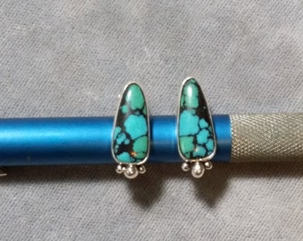 turquoise post earrings