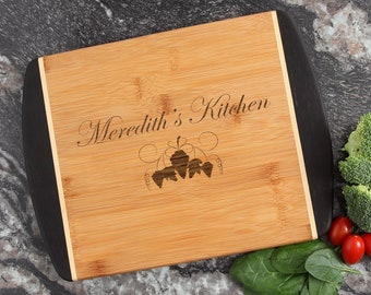 Personalized Cutting Board, Custom Engraved Cutting Board, Bamboo Cutting Boards, Personalized Kitchen Gift, Host or Hostess Gift-12 x 9 D40