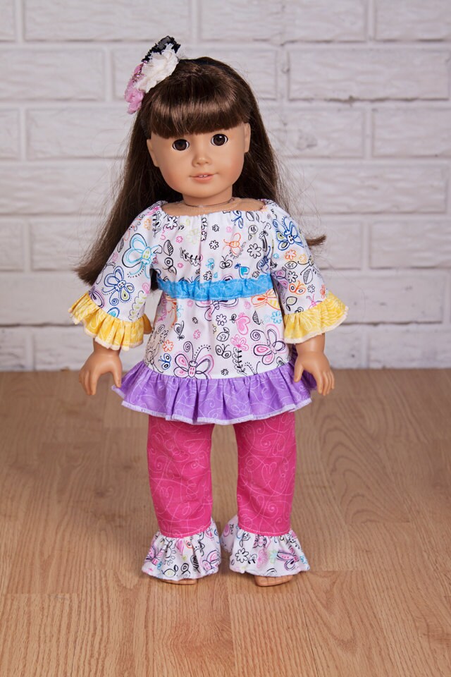 Doll pajama pattern Mini Dreamy Girl 15 AND 18