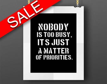 Wall Art Priorities Digital Print Priorities Poster Art Priorities Wall Art Print Priorities Wall Decor Priorities lessons reminder