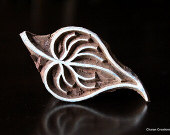 Pottery Stamps, Indian Wood Stamp, Textile Stamp, Wood Blocks, Tjaps, Printing Stamp- Leaf 1