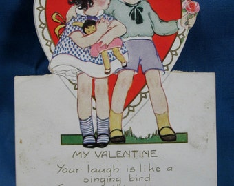Vintage 1930s Childrens Valentines Card