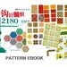 PDF crochet pattern, Japanese eBook, 2180 Stitches & Motifs, No.006
