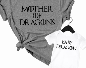 Mother of dragons, baby dragon, little dragon, game of thrones, game of thrones gift, baby shower, new mom gift, gift for her, GOT, B014