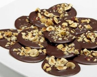Belgian Chocolate Hazelnut Mendiants (1/2 lb.)