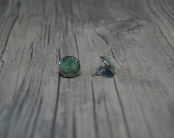 Ear studs mintfarbener Crystal