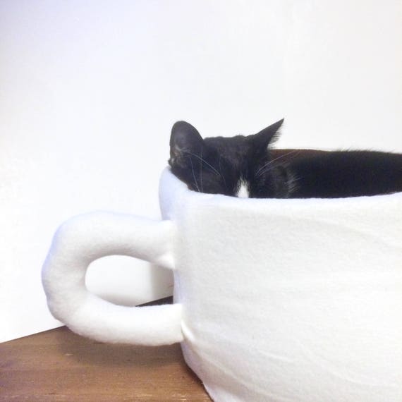 Cup of Coffee Cat Bed