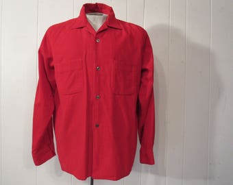 Vintage shirt, corduroy shirt, 1960s Rockabilly shirt, 1960s shirt, Rockabilly shirt, vintage clothing, medium