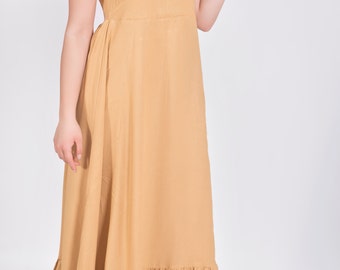Womens Viscose Empire Waist, Maxi Dress, Plus size
