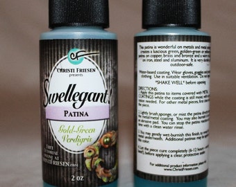 Green-Gold-Verdigris Patina 2 oz Bottle Swellegant