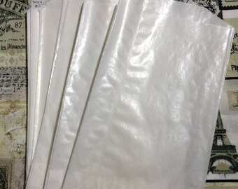 Medium Glassine Bags ( Set of 12) Snacks, Party Favors, Junk Journals, Scrapbooks, Arts and Crafts